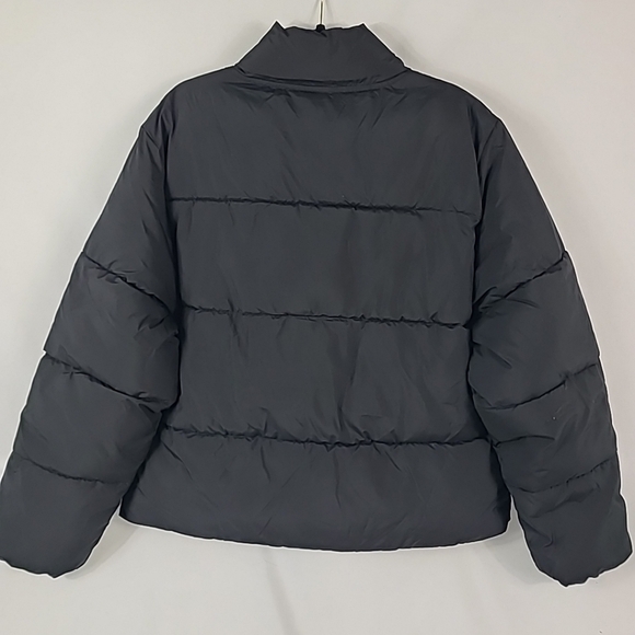 NEW Fabletics Women's Essential Puffer Coat Jacket Solid Black Sz XL Retail $130 - Picture 6 of 6